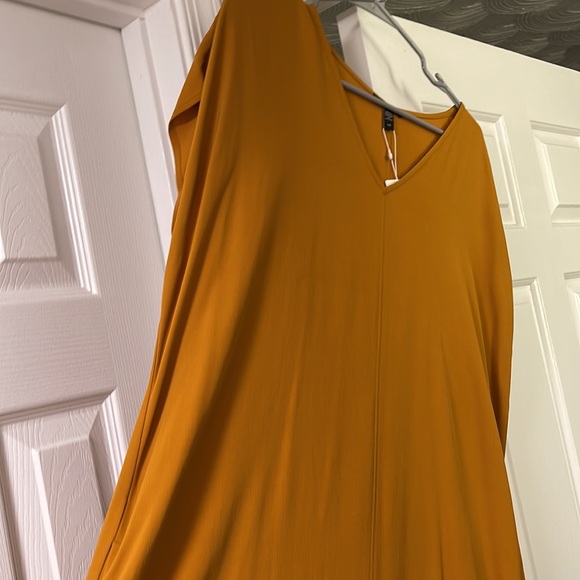 Eileen Fisher NWT Golden Rod Dress - Picture 3 of 10